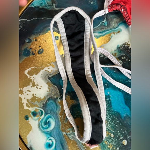 Suede Leather t back bikini custom made new small - Picture 6 of 6